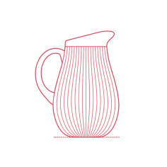 Objects Beverage Serveware Ikea Sallskaplig Pitcher Sketch Style Svg Vector, Free Vectors File